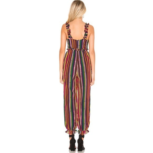 Tularosa‎ Eugenie Jumpsuit Cherry Red Multi Size Medium